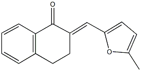 2-[(5-methyl-2-furyl)methylene]-3,4-dihydro-1(2H)-naphthalenone Struktur