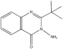 3-amino-2-tert-butyl-4(3H)-quinazolinone Struktur