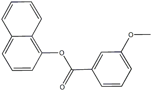 1-naphthyl 3-methoxybenzoate Struktur