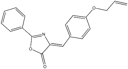 4-[4-(allyloxy)benzylidene]-2-phenyl-1,3-oxazol-5(4H)-one Struktur