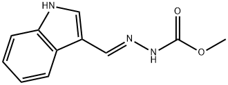 methyl 2-(1H-indol-3-ylmethylene)hydrazinecarboxylate Struktur