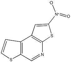 2-nitrodithieno[2,3-b:3,2-d]pyridine Struktur