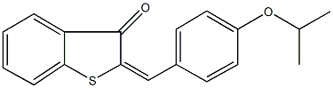 2-(4-isopropoxybenzylidene)-1-benzothiophen-3(2H)-one Struktur