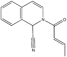 2-(2-butenoyl)-1,2-dihydro-1-isoquinolinecarbonitrile Struktur