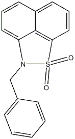 2-benzyl-2H-naphtho[1,8-cd]isothiazole 1,1-dioxide Struktur