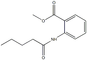 methyl2-(pentanoylamino)benzoate Struktur