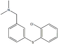 N-{3-[(2-chlorophenyl)sulfanyl]benzyl}-N,N-dimethylamine Struktur