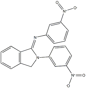 2-{3-nitrophenyl}-1-({3-nitrophenyl}imino)isoindoline Struktur