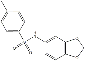 N-(1,3-benzodioxol-5-yl)-4-methylbenzenesulfonamide Struktur