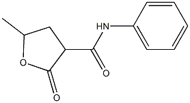 5-methyl-2-oxo-N-phenyltetrahydro-3-furancarboxamide Struktur