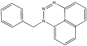 1-benzyl-1H-naphtho[1,8-de][1,2,3]triazine Struktur