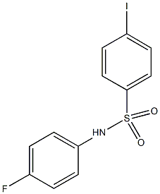 N-(4-fluorophenyl)-4-iodobenzenesulfonamide Struktur