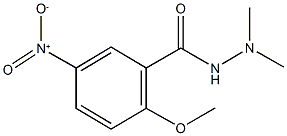 5-nitro-2-methoxy-N',N'-dimethylbenzohydrazide Struktur