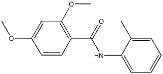 2,4-dimethoxy-N-(2-methylphenyl)benzamide Struktur