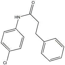 N-(4-chlorophenyl)-3-phenylpropanamide Struktur