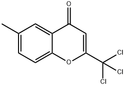 6-methyl-2-(trichloromethyl)-4H-chromen-4-one Struktur