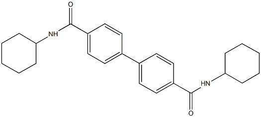 N~4~,N~4~'-dicyclohexyl[1,1'-biphenyl]-4,4'-dicarboxamide Struktur