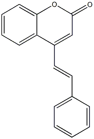 4-(2-phenylvinyl)-2H-chromen-2-one Struktur