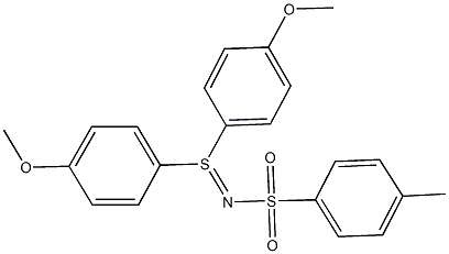 N-[bis(4-methoxyphenyl)-lambda~4~-sulfanylidene]-4-methylbenzenesulfonamide Struktur