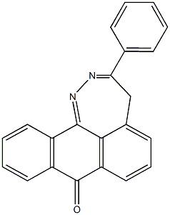 3-phenylanthra[9,1-cd][1,2]diazepin-8(4H)-one Struktur