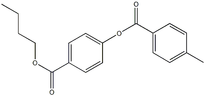 4-(butoxycarbonyl)phenyl 4-methylbenzoate Struktur