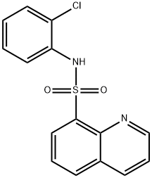 N-(2-chlorophenyl)-8-quinolinesulfonamide Struktur