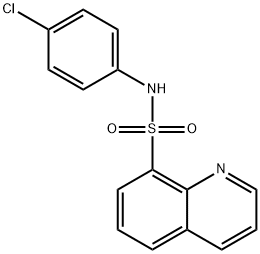 N-(4-chlorophenyl)-8-quinolinesulfonamide Struktur