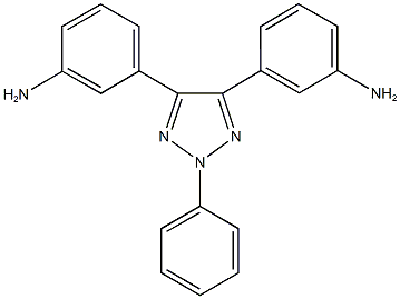 3-[5-(3-aminophenyl)-2-phenyl-2H-1,2,3-triazol-4-yl]phenylamine Struktur