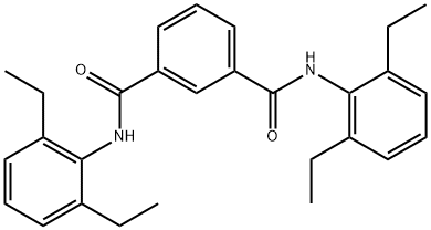 N~1~,N~3~-bis(2,6-diethylphenyl)isophthalamide Struktur