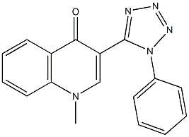 1-methyl-3-(1-phenyl-1H-tetraazol-5-yl)-4(1H)-quinolinone Struktur