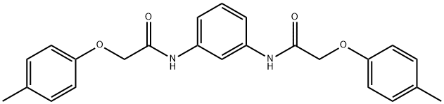 2-(4-methylphenoxy)-N-(3-{[(4-methylphenoxy)acetyl]amino}phenyl)acetamide Struktur