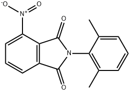 2-(2,6-dimethylphenyl)-4-nitro-1H-isoindole-1,3(2H)-dione Struktur