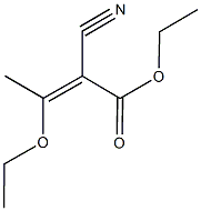 ethyl 2-cyano-3-ethoxy-2-butenoate Struktur