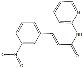 3-{3-nitrophenyl}-N-(2-pyridinyl)acrylamide Struktur