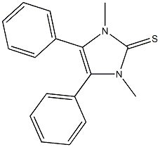 1,3-dimethyl-4,5-diphenyl-1,3-dihydro-2H-imidazole-2-thione Struktur