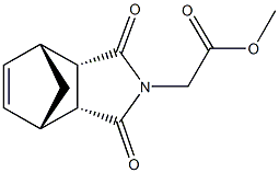 methyl (3,5-dioxo-4-azatricyclo[5.2.1.0~2,6~]dec-8-en-4-yl)acetate Struktur