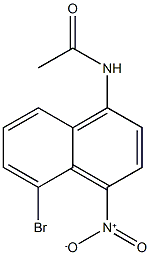 N-{5-bromo-4-nitro-1-naphthyl}acetamide Struktur