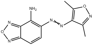 5-[(3,5-dimethyl-4-isoxazolyl)diazenyl]-2,1,3-benzoxadiazol-4-ylamine Struktur