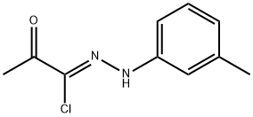 N-(3-methylphenyl)-2-oxopropanehydrazonoyl chloride Struktur