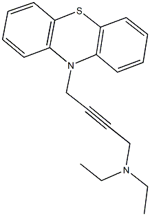 N,N-diethyl-N-[4-(10H-phenothiazin-10-yl)-2-butynyl]amine Struktur