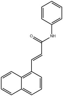 3-(1-naphthyl)-N-phenylacrylamide Struktur