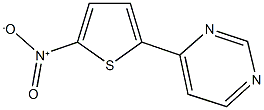 4-{5-nitro-2-thienyl}pyrimidine Struktur