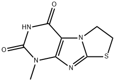 1-methyl-6,7-dihydro[1,3]thiazolo[2,3-f]purine-2,4(1H,3H)-dione Struktur