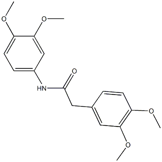 N,2-bis(3,4-dimethoxyphenyl)acetamide Struktur