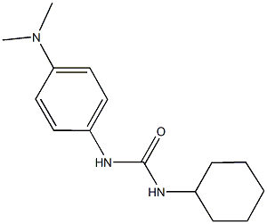 N-cyclohexyl-N'-[4-(dimethylamino)phenyl]urea Struktur