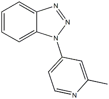 1-(2-methyl-4-pyridinyl)-1H-1,2,3-benzotriazole Struktur