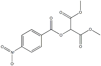 dimethyl 2-({4-nitrobenzoyl}oxy)malonate Struktur