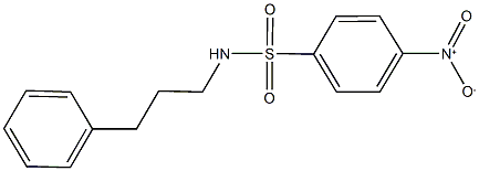 4-nitro-N-(3-phenylpropyl)benzenesulfonamide Struktur