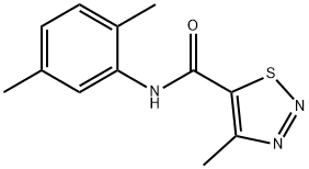 N-(2,5-dimethylphenyl)-4-methyl-1,2,3-thiadiazole-5-carboxamide Struktur