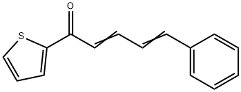 5-phenyl-1-(2-thienyl)-2,4-pentadien-1-one Struktur